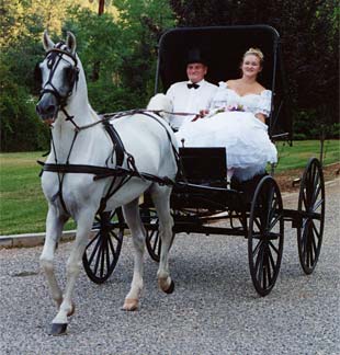 Lacey Bailey on the way to her wedding