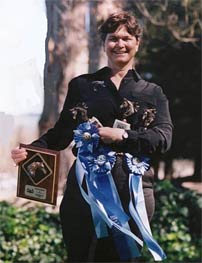 Patti with rosettes
